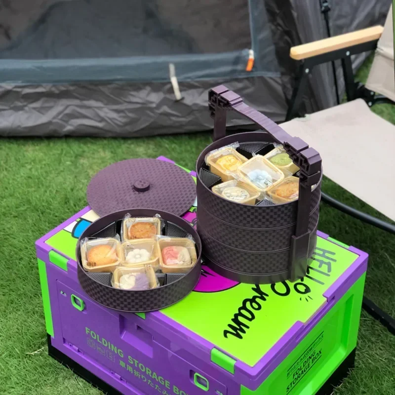 Limited Dopamine Outdoor Camping Storage Box Multi Function Vehicle Storage Box For Children's Book Snacks Receive A Box