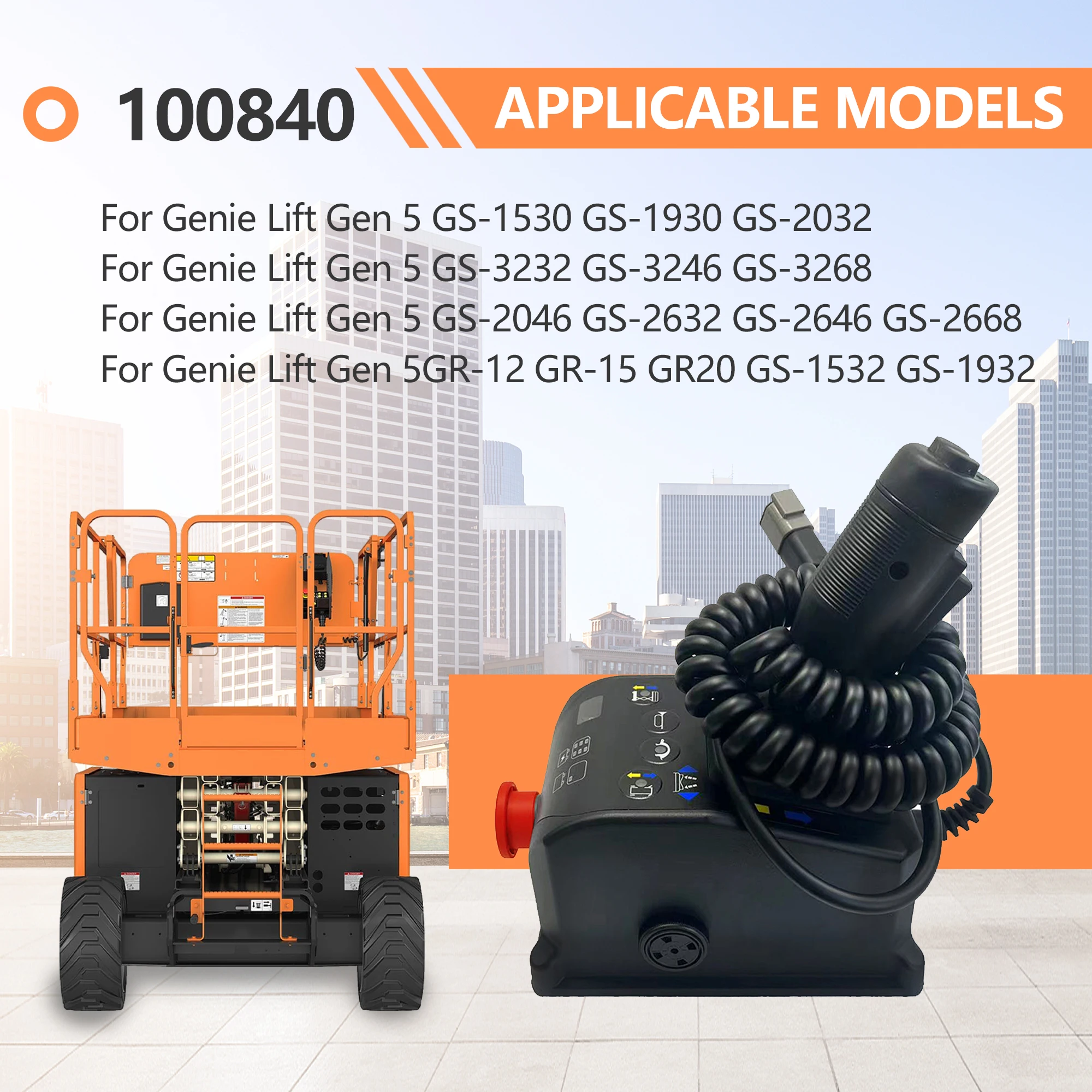 100840 100840GT صندوق التحكم لـ Genie Lift Gen 5 مقص الرفع Gr-12/15/20 GS-1530/1532/1930/1932/2032/2046/2632/2646/2668