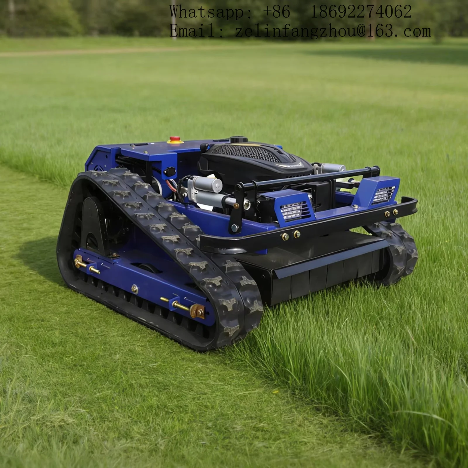 4 Stroke Wireless Remote Control Self Propelled Lawn Mower Commercial Heavy Duty Garden Farm Machine Pro Kit