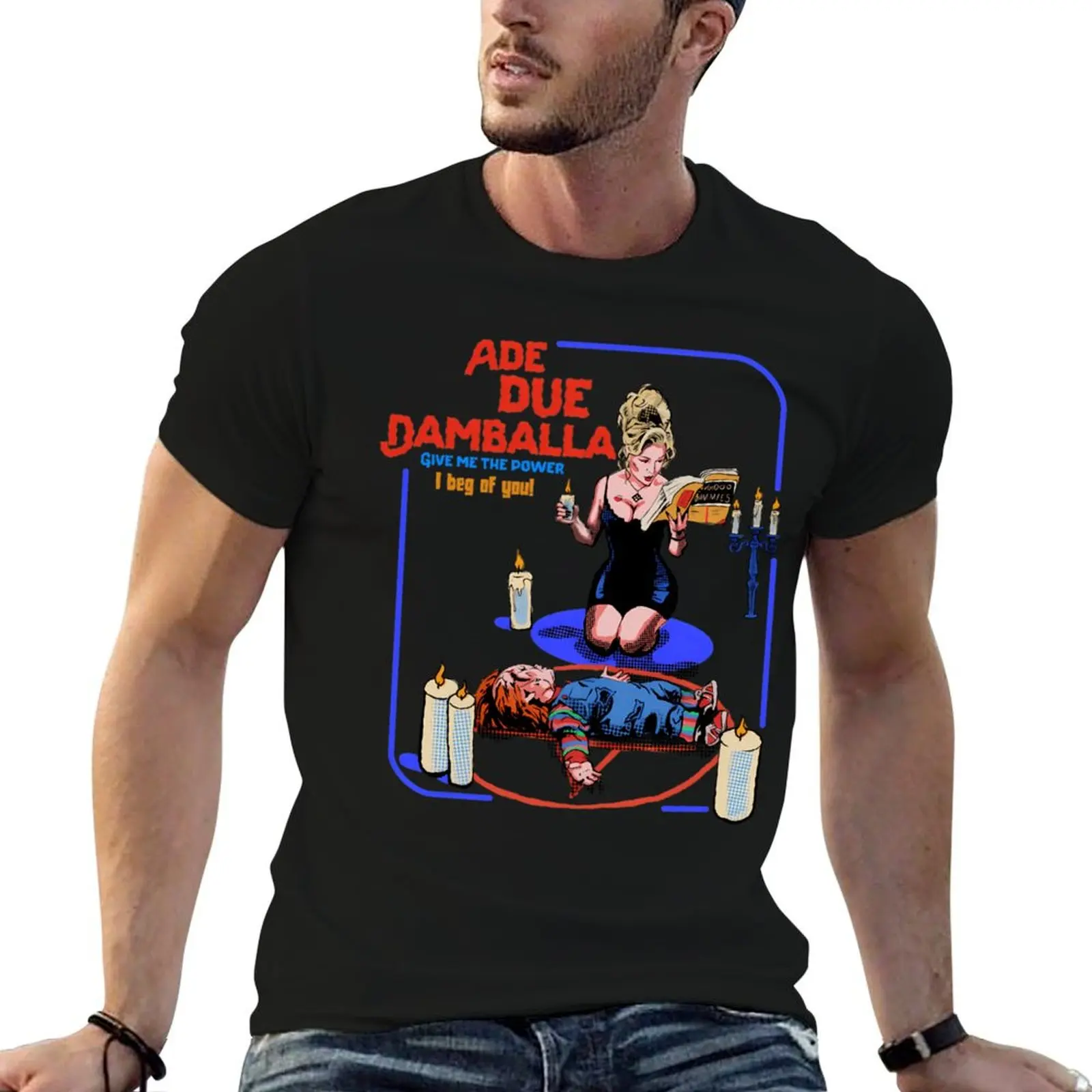 

cotton quality Due high shirt Chucky man Of plain t man t Ade Bride shirt T-Shirt Damballa
