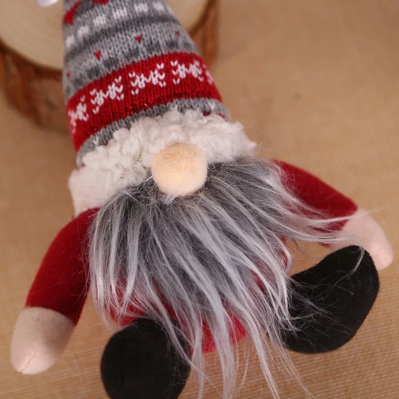 Christmas Gnome Plush Knitted Faceless Doll Christmas Elf Decoration New Year Xmas Decor for Home Natal Navidad 2023 Gifts