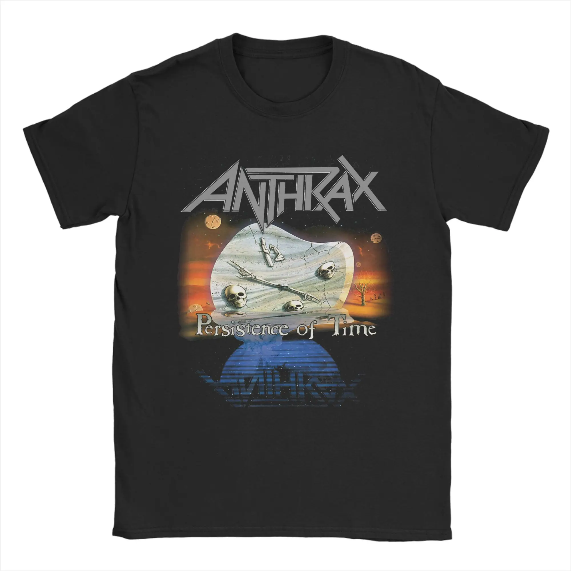 Anthrax Persistence of Time 30th Anniversary Men T Shirt Fashion Tee Shirt Short Sleeve Crewneck T-Shirt Cotton New Arrival Tops