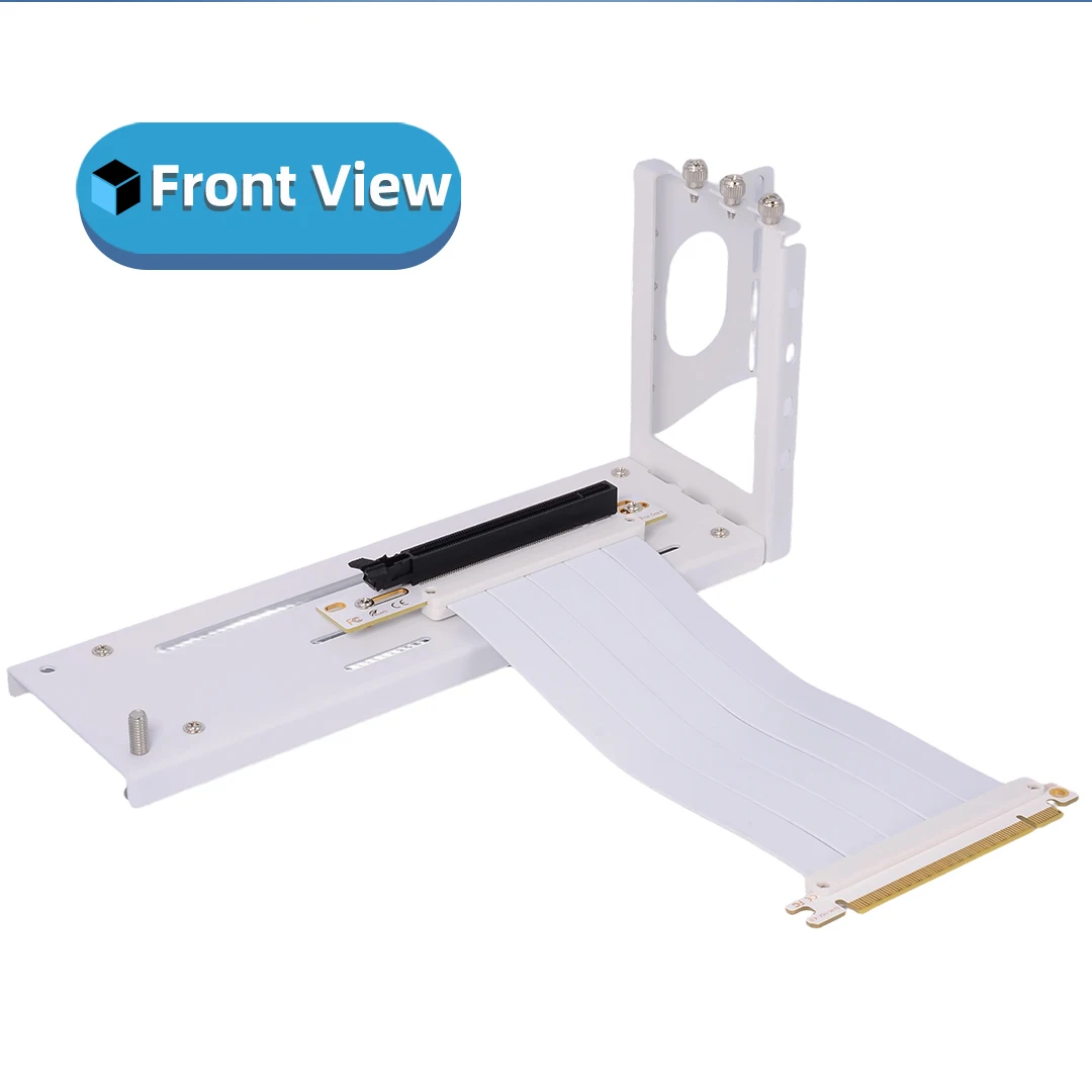 Riser PCI-E 4.0 X16 Graphics Card Extension Cable 90 Degree Vertical Bracket Holder Set 2 / 3 Card Slots Thickened Graphics Card