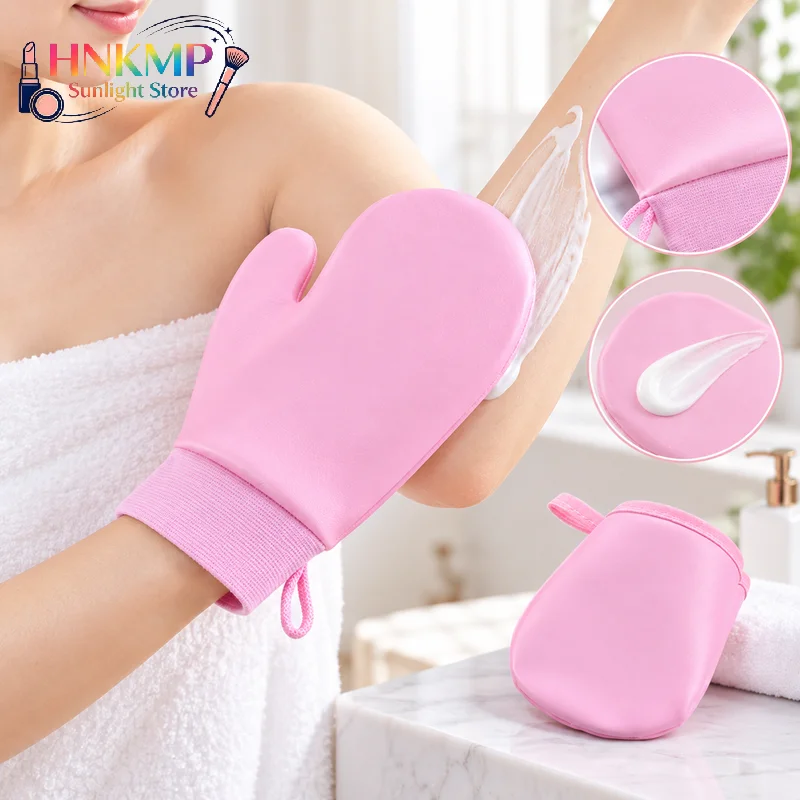 Reusable Microfiber Self Tanning Mitt Streak Free Fake Tan Applicator Glove For Body Face Self Tanner Lotion