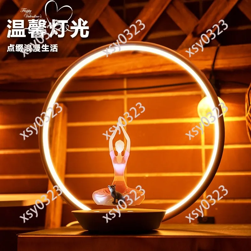 Creative Magnetic Levitation Lamp Decorative Floating Light Ornament for Home Room Decor