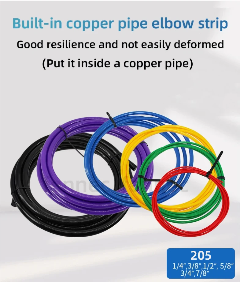PE Plastic Copper Pipe Protector 1/4"/3/8"/1/2"/5/8" Anti-Deformation Copper Pipe Protection Tool Tube for Air Conditioning 205