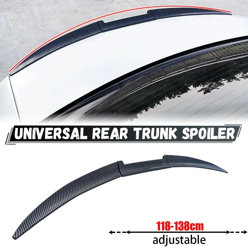 Car Universal Rear Wing Trunk Roof Spoiler For BMW E46 E90 F10 F20 F30 G20 G30 For Audi A3 A4 A5 A6 For Benz W204 W205 W213