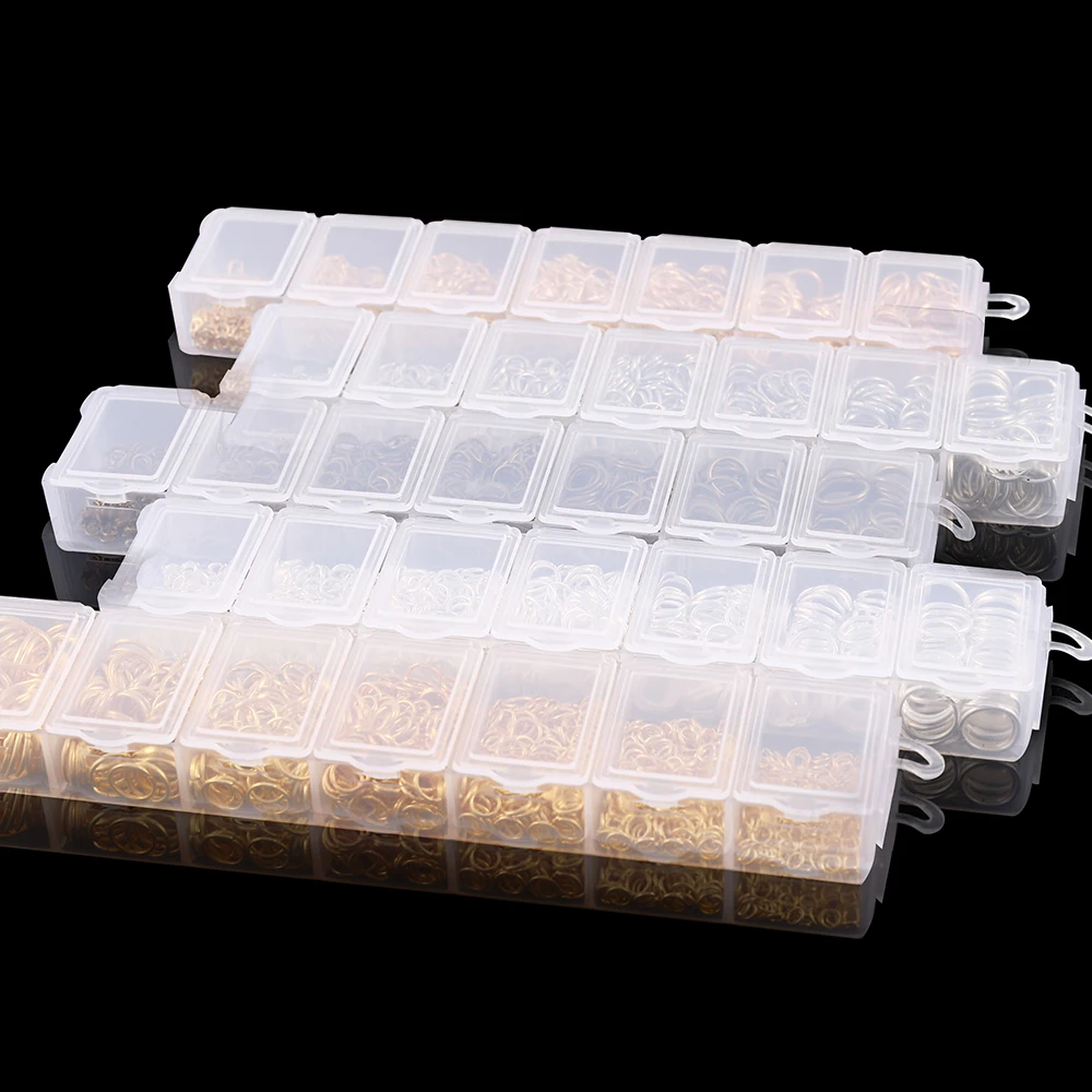1370PCS/Set Mixed Metal Open Jump Rings Split Ring Connectors For DIY  Necklace Bracelect Jewelry Making kits Finding Supplies