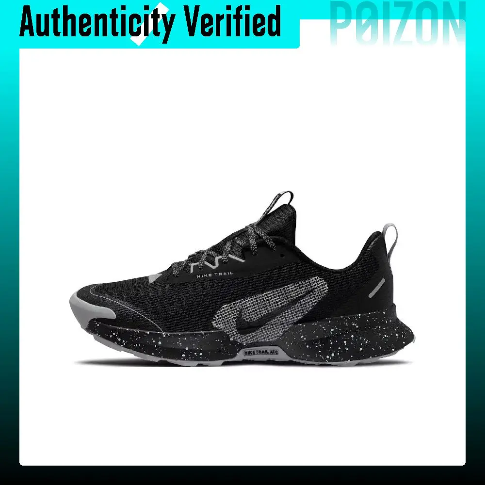 Nike Juniper Trail 3 Comfortable Low top Trail Running Shoes Men's Black Gray FQ0904-001