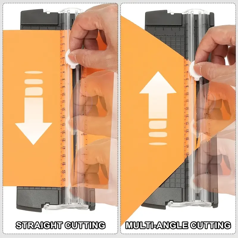 قاطعة الورق للعودة إلى المدرسة - مقص أنيق مقاس A4/A5 لسكرابوكينغ والمكتب والحرف اليدوية، أداة متينة لجميع المواسم #4