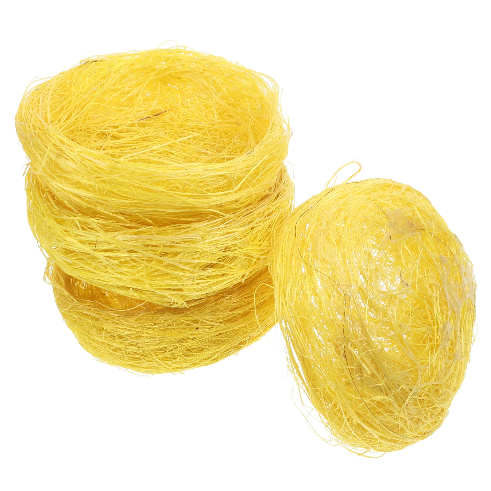 

4pcs Jute Bird Nest Handwoven Durable Breathable Garden Decoration Thickened Material Comfortable Living Environment Versatile