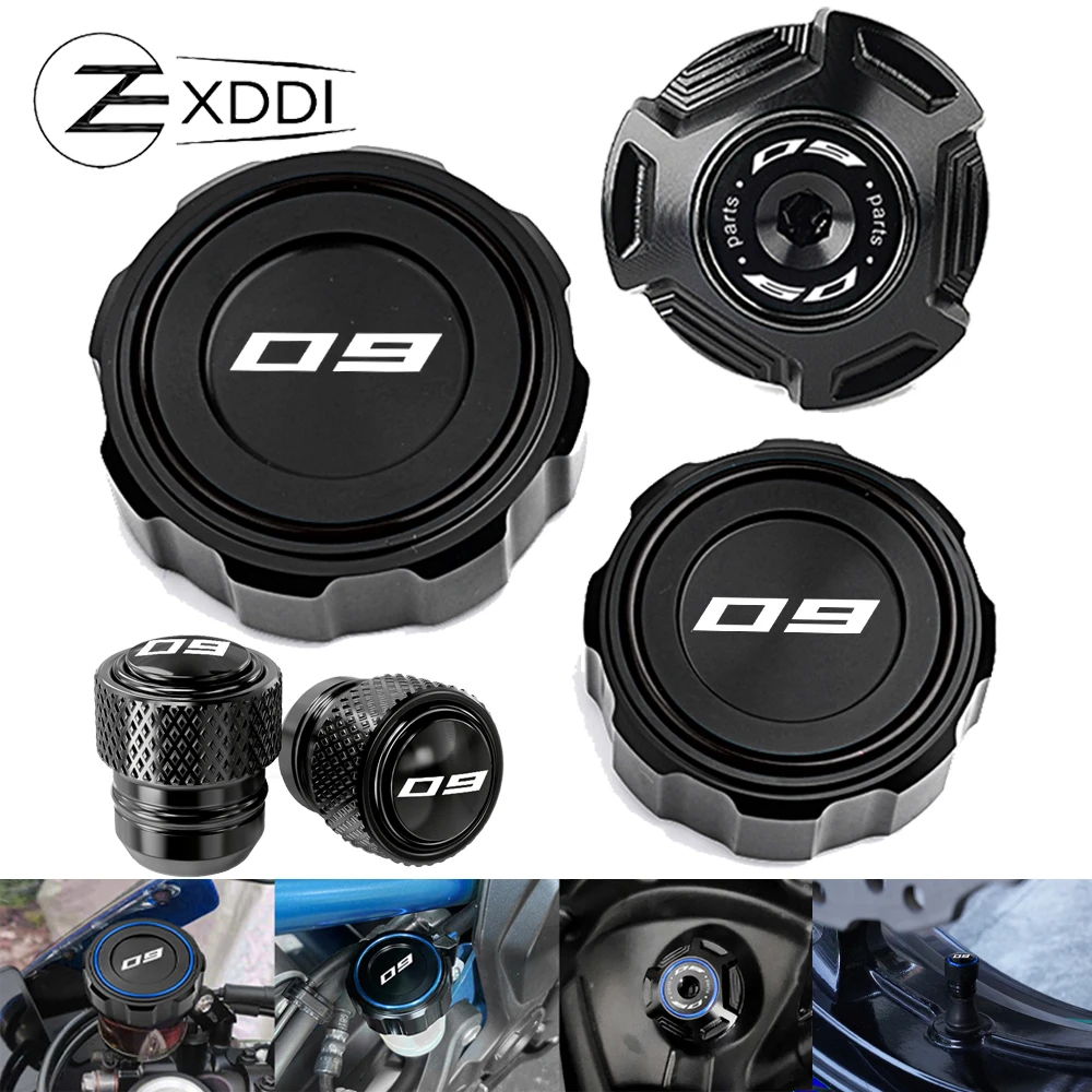 

Для YAMAHA MT09 MT 09 MT-09 SP FZ09 2021-2024 2025 мотоциклетная задняя передняя крышка тормозного бачка, крышка маслозаливной горловины, колпачки клапанов