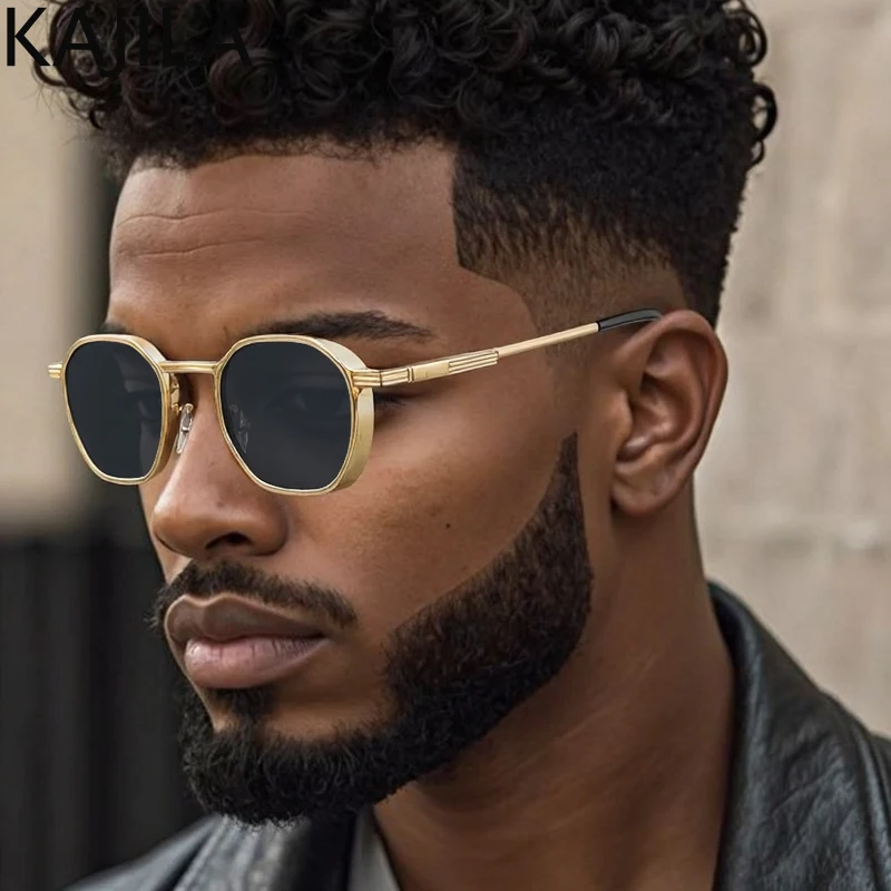 

Small Frame Steampunk Sunglasses Men 2025 Luxury Brand Classic Square Punk Sun Glasses for Male Vintage Eyewear Shades UV400