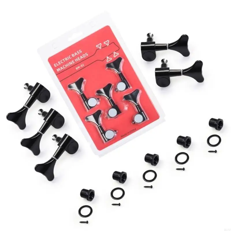 

5PCS Guitar Tuning Pegs Guitar Repairing Component Suitable for Acoustic and Electric Guitars with Metal Construction W89F