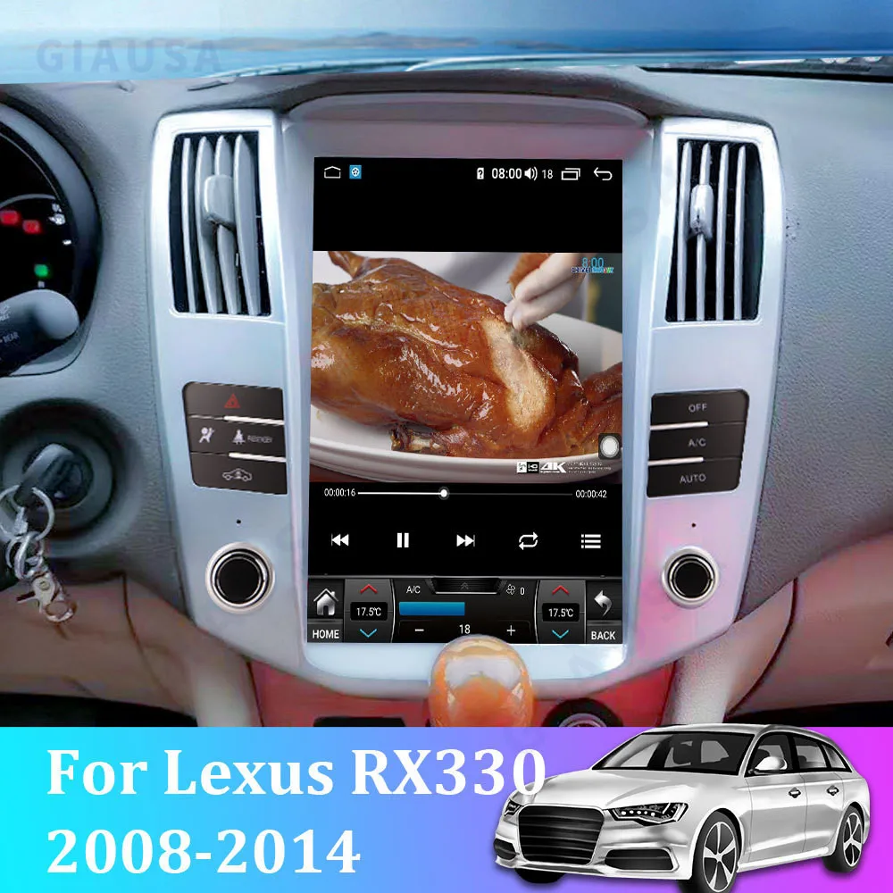 

Android Auto Carplay Wireless For Lexus RX RX300 2004 2005 2006 2007 2008 Car Radio Multimidia Video Player Central LCD Screen