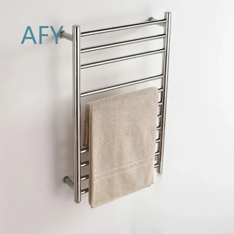 For 304 Stainless Steel Electric Towel Rack for Bathroom Heating Rack Wall Mounted Warm Towel Heater with Timer and Overheat