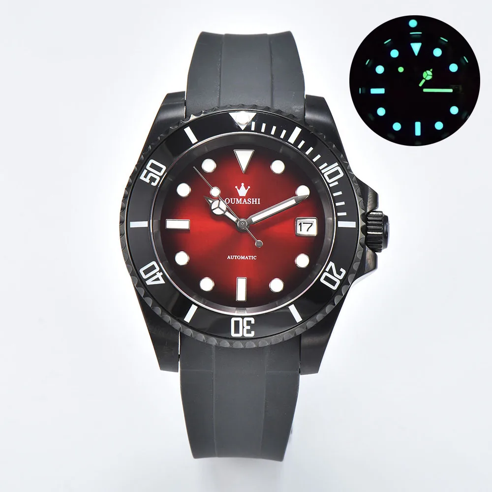 40mm diving watch for men NH35/NH70/NH36 with Japan genuine automatic movement sapphire crystal case m126621-0001 customize logo