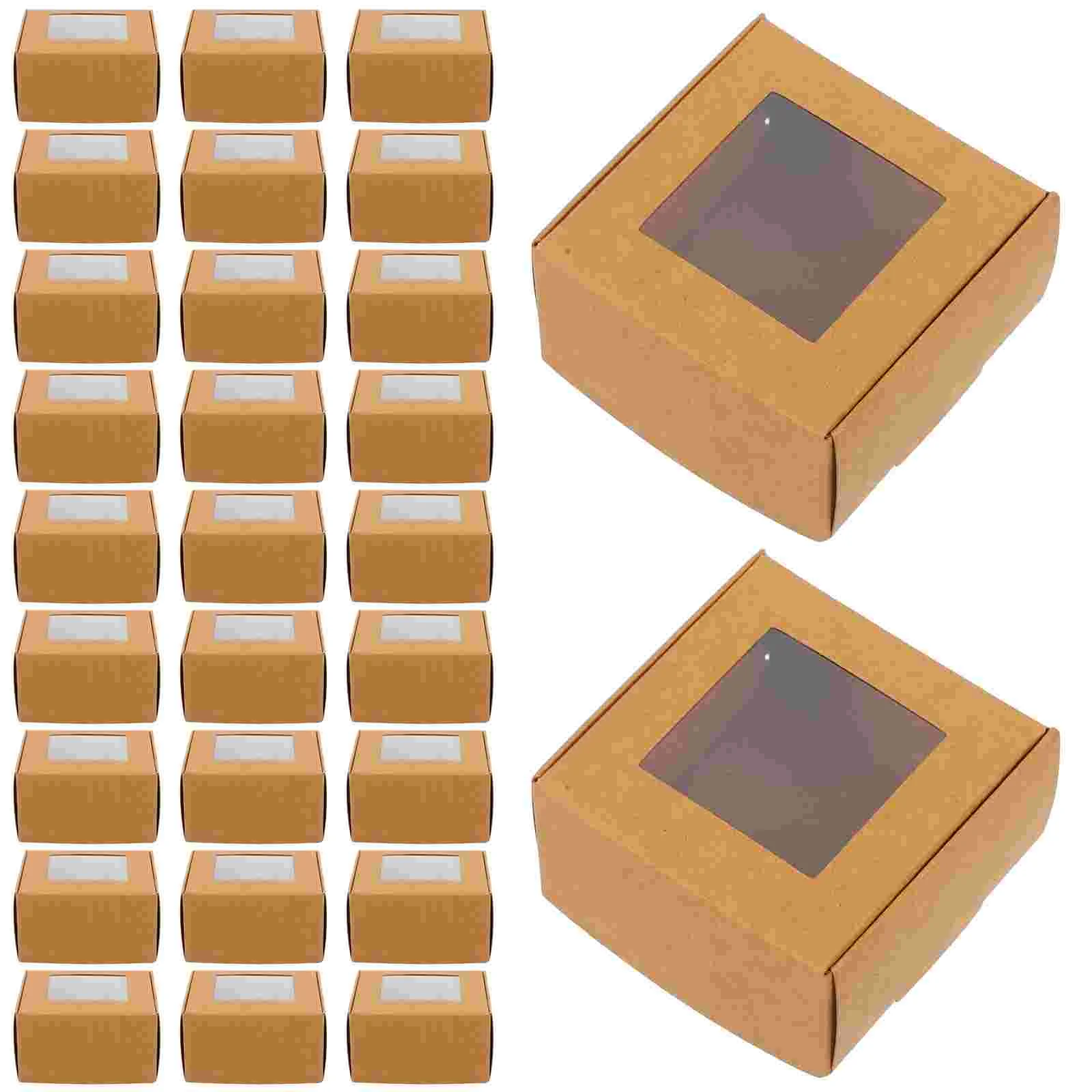 

50 Pcs Handmade Soap Packaging Carton Shirt Boxes for Presents Bridesmaids Cardboard Jewelry Universal Cookie Paper Kraft