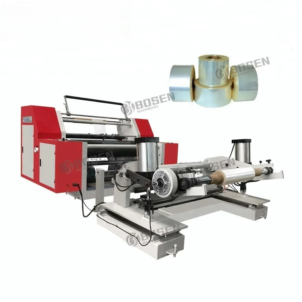 High Speed Self Adhesive Paper Labels Membrane Materials Roll Slitting Machine Rewinder Machine