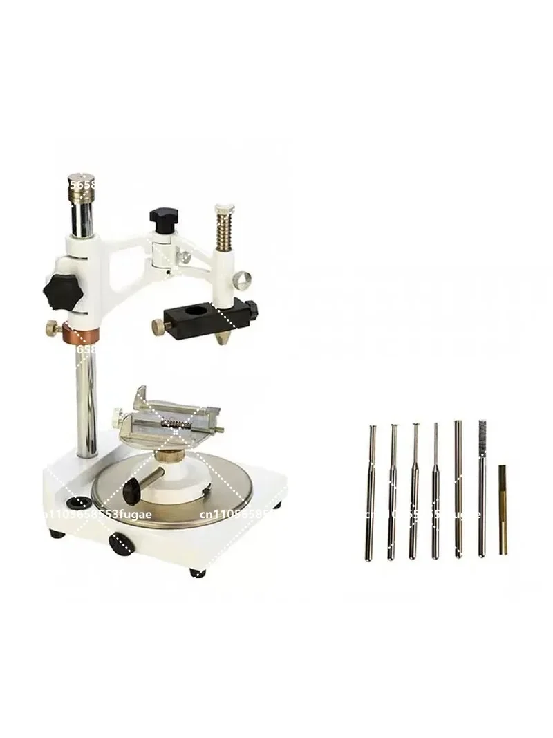 JT-09 Dental Lab Equipment Parallelometer Square Base Surveyor Visualizer with 7 Tips for Visual Inspection And Measurement