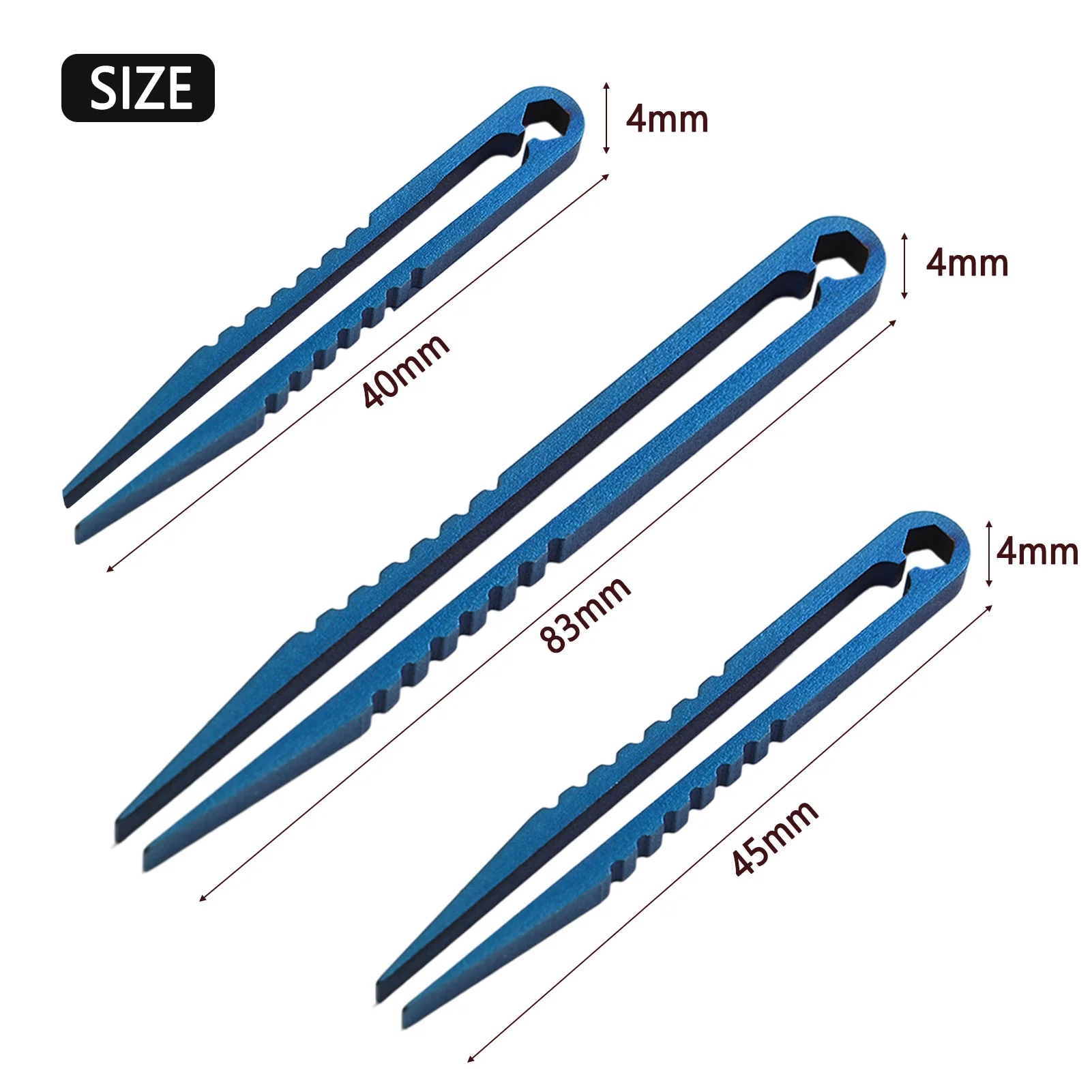 EDC Gear Mini Tweezers Wear-resistance Eyebrow Tweezers For Hiking