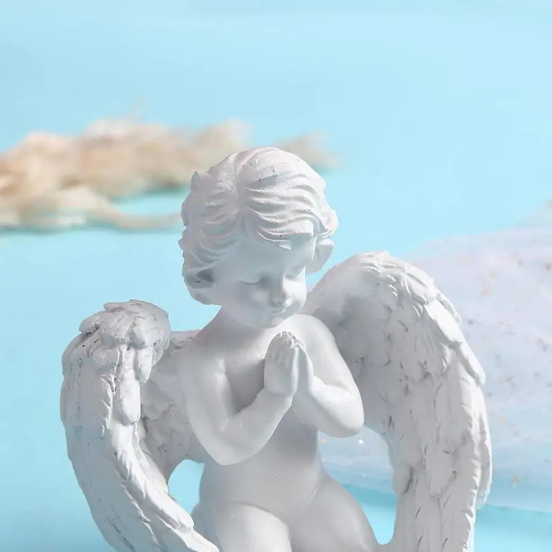 Cherub Angel Statue Tea Light Candle Holder Cherub Sculpture Without Candle Tealight Holder For Condolence Love Bereavement Gift