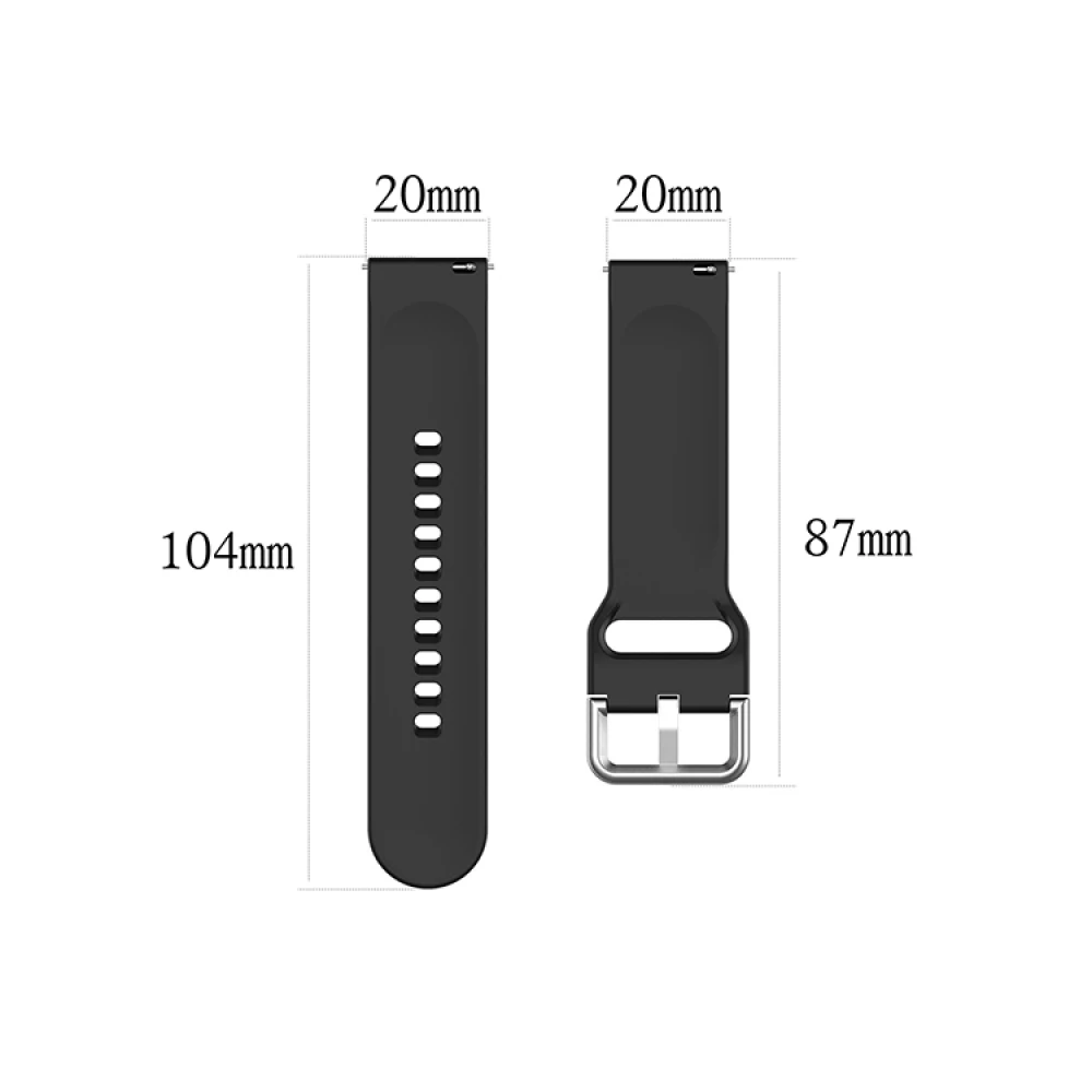 20mm Large/ Small Silicone Strap 4.1-6.8\