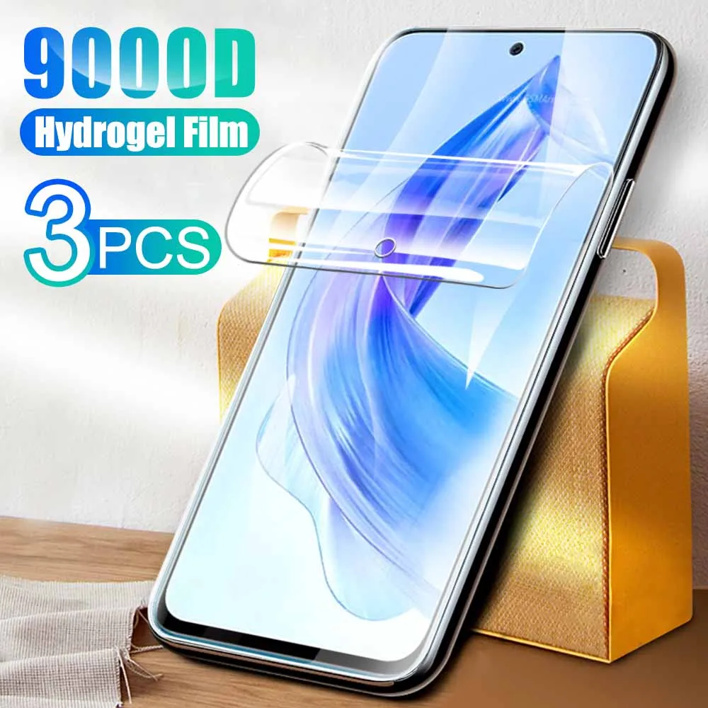 3 قطعة شاشة أمامية لينة هيدروجيل فيلم ل الشرف 90 لايت شونور هونر 90 لايت Honor 90Lite الهاتف واضح طبقة رقيقة واقية غطاء 6.7 بوصة