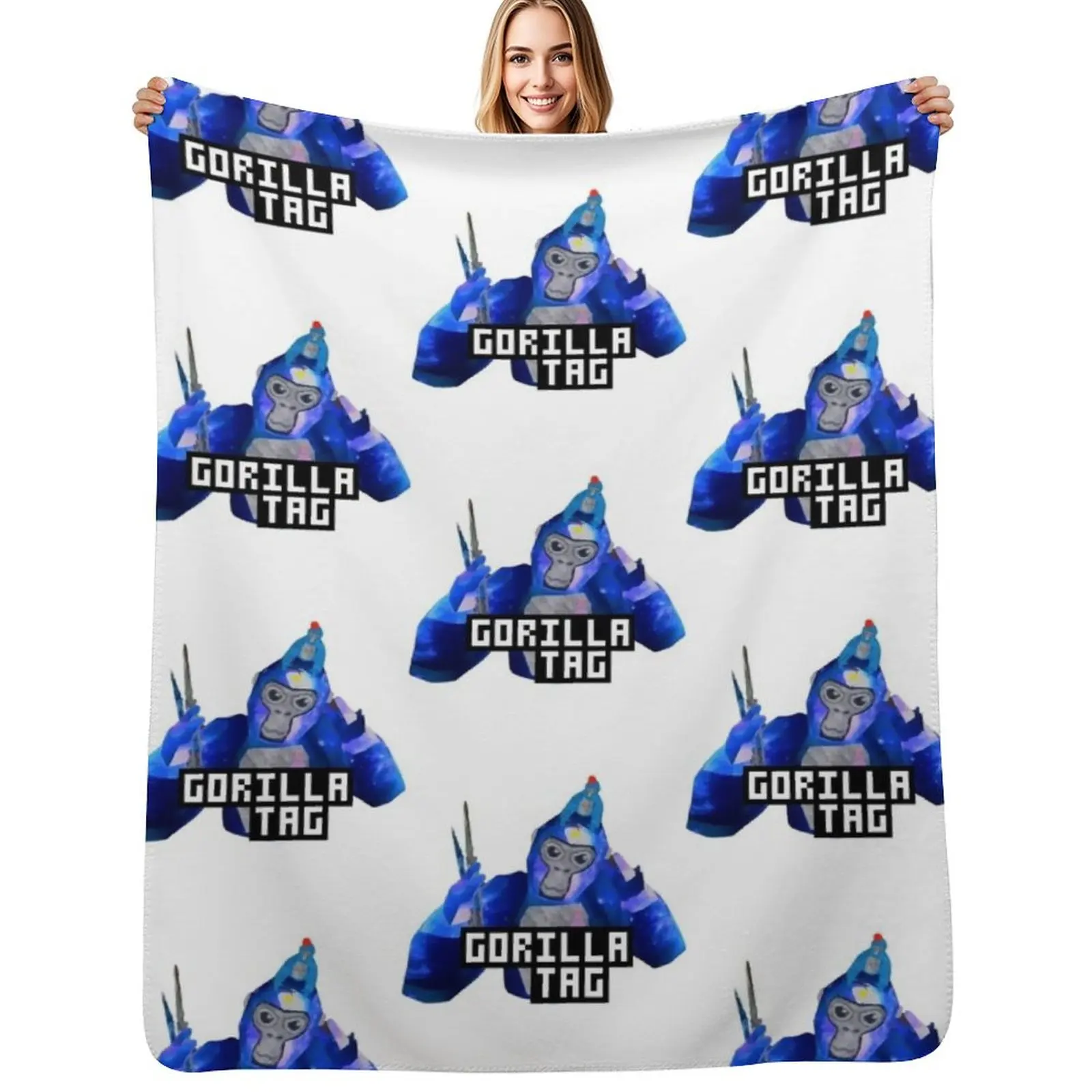 

Gorilla Tag Monkey Hat by POLKART Throw Blanket Bed linens Blankets For Baby Luxury Brand heavy to sleep Blankets