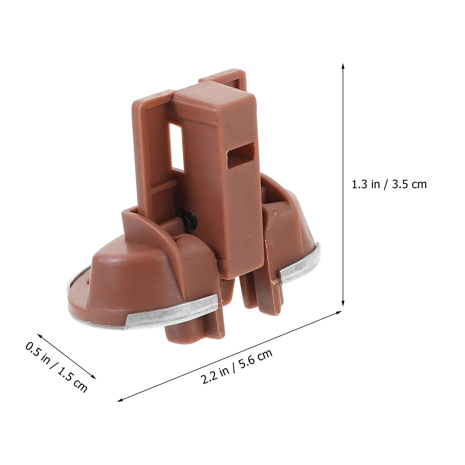 5Sets Drawer Rails Stopper Kit Sturdy Alloy Plastic Drawer Slides Stoppers for Dresser Vanity Cabinet Repair Undermount Center