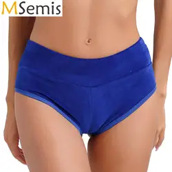 Pantalones cortos de terciopelo para mujer, Shorts para entrenamiento, Yoga, Festival de Música, Rave, club nocturno, Pole Dancing