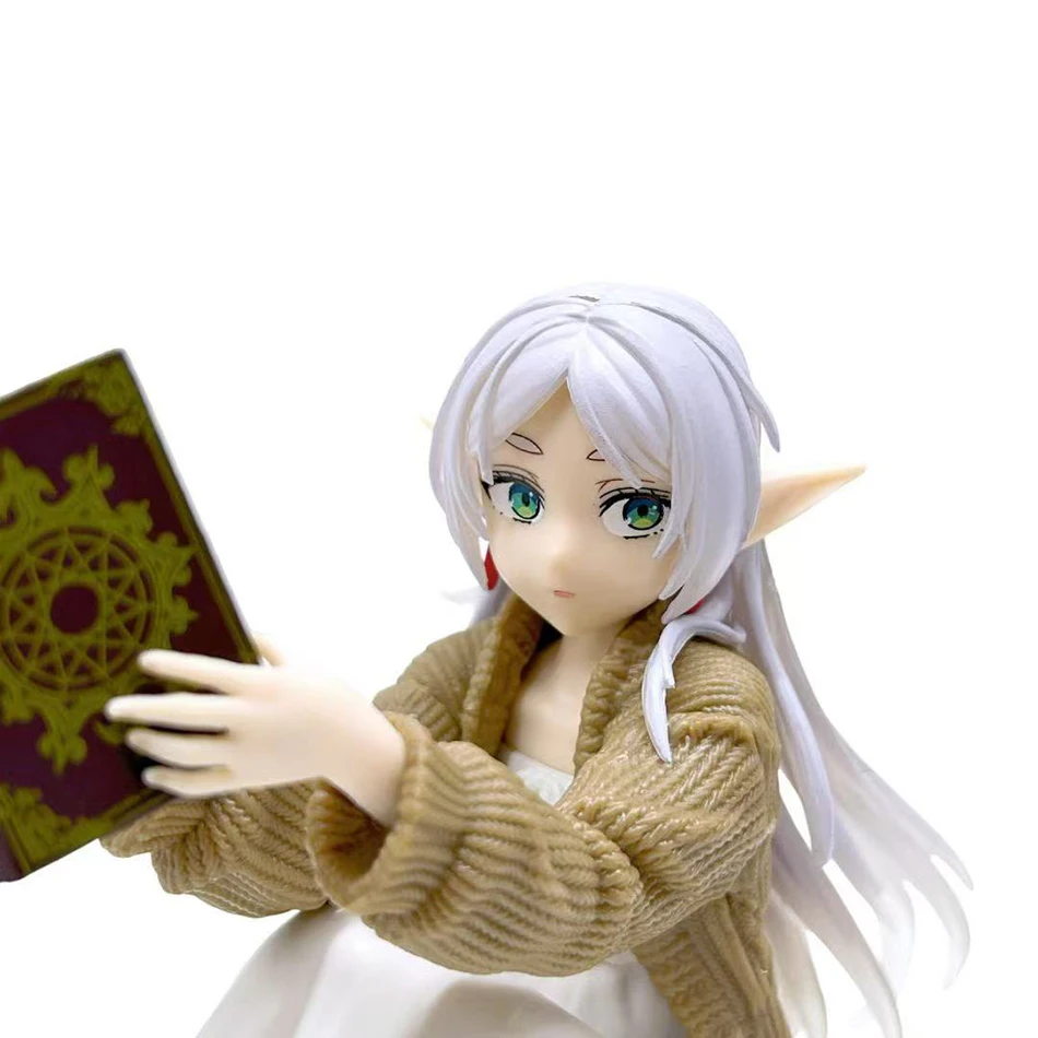 12cm frieren além do fim da jornada frieren anime figura sousou no frieren figura de ação samambaia estatueta desktop bonito modelo boneca brinquedo