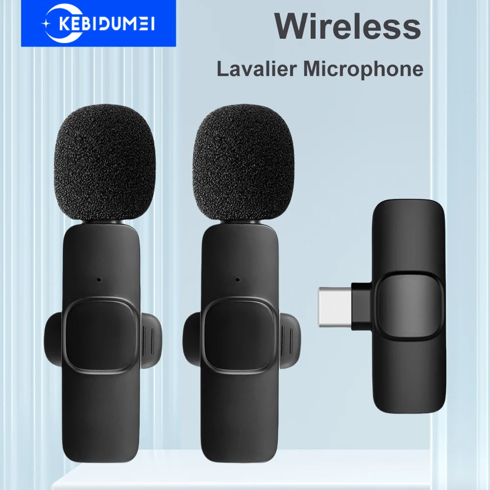 Micrófono Lavalier 2,4G micrófono inalámbrico reducción de ruido grabación de Audio y vídeo Mini micrófono para juegos de transmisión en vivo