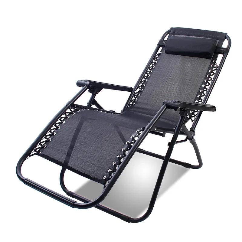 Outdoor Camping Beach Chair Office Lunch Zero Gravity Folding Lounge Chair Garden Balcony Chair image 3