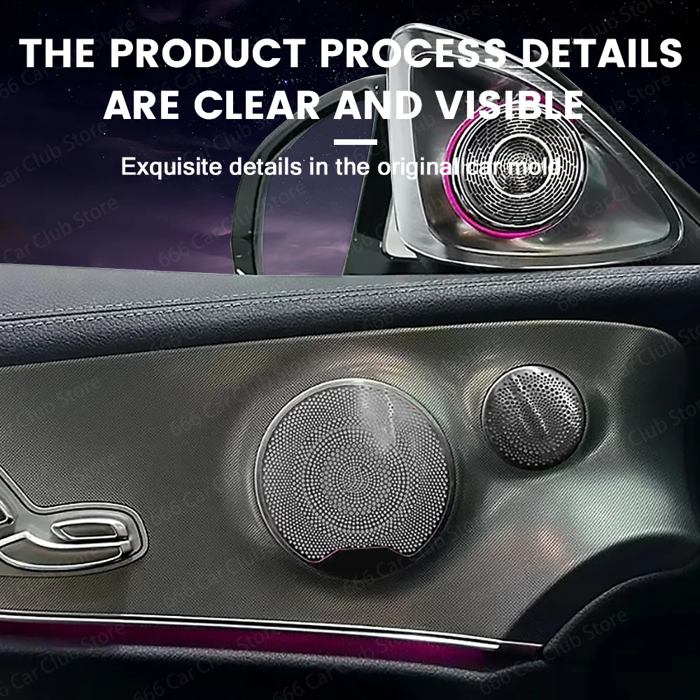 Capa de alto-falante de áudio do carro para mercedes benz classe c w205 glc x253 e classe w213 e-coupe w238 sem iluminação