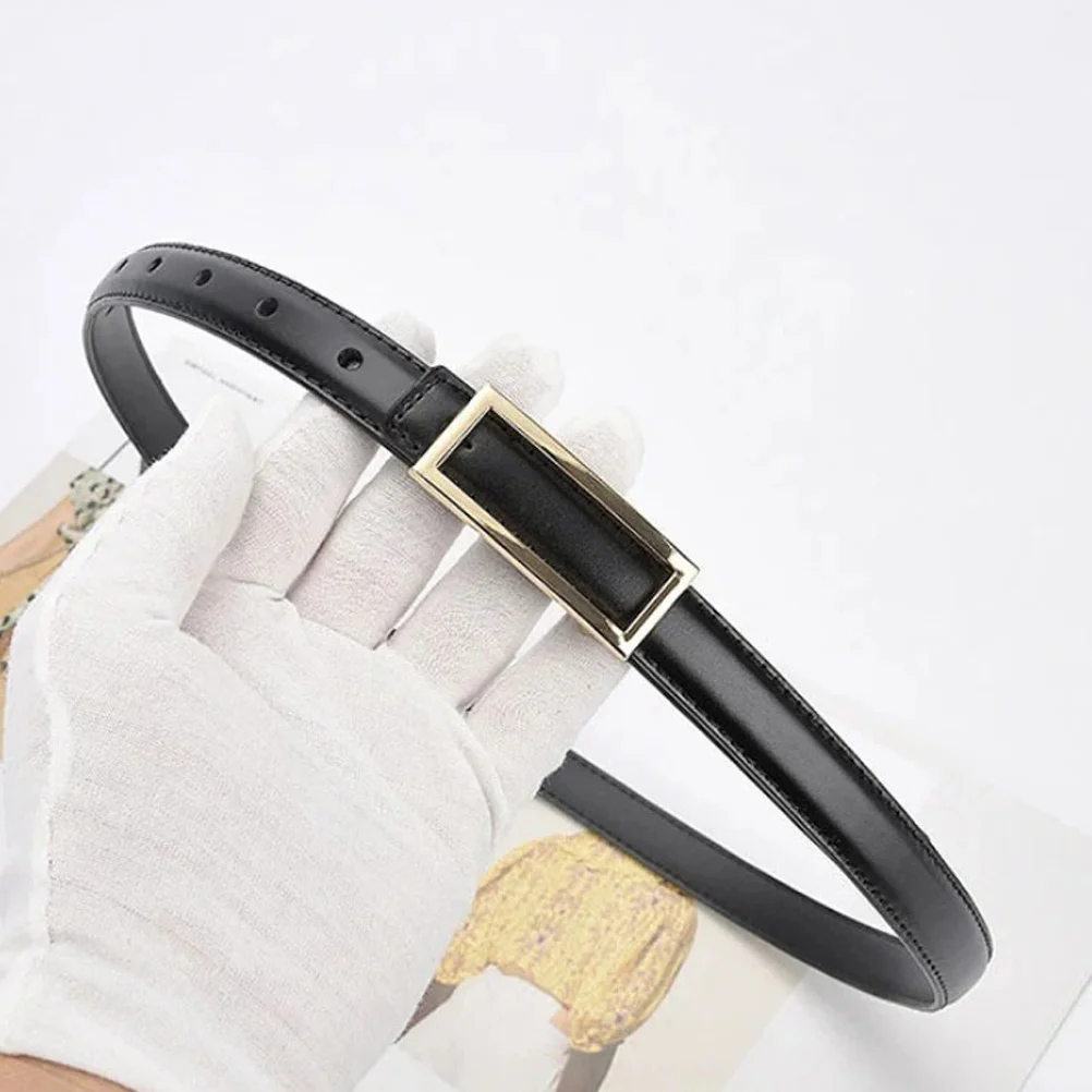 

2Pcs Black Brown 105cm Thin Belt Women Adjustable Waist PU Dress Vintage Casual Jeans Wardrobe Fashion