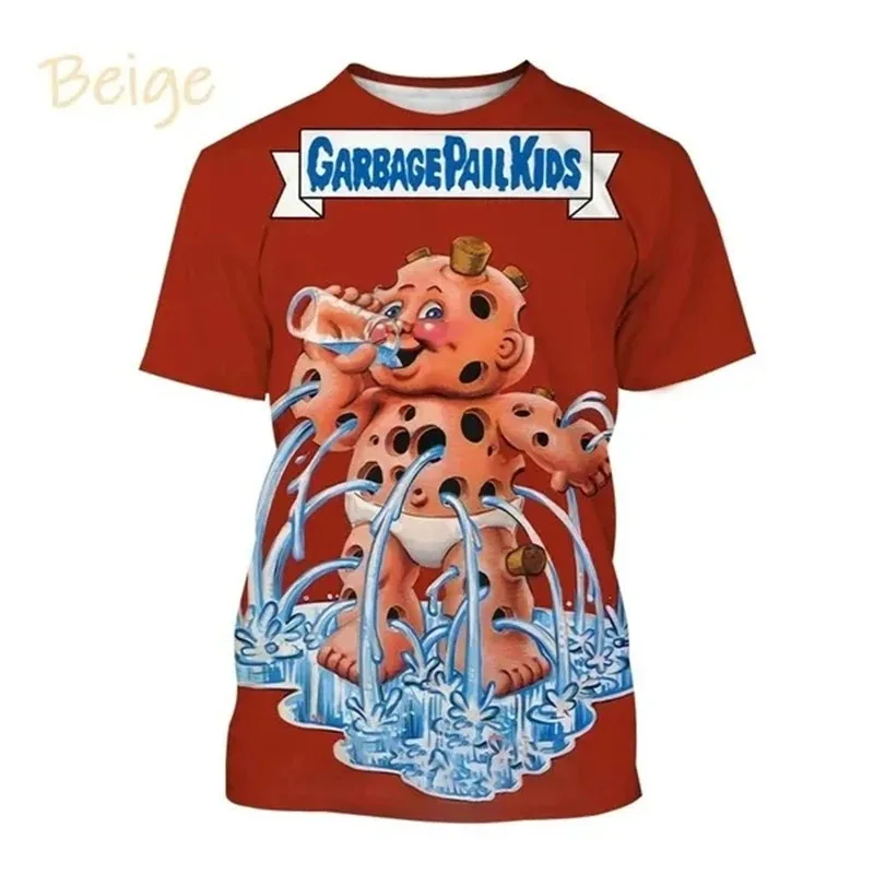 

Funny Cartoon Garbage Pail Kid 3D Print Men's T-shirt Fashion Harajuku Short Sleeve Top Kid Cosplay T Shirt Unisex Clothing