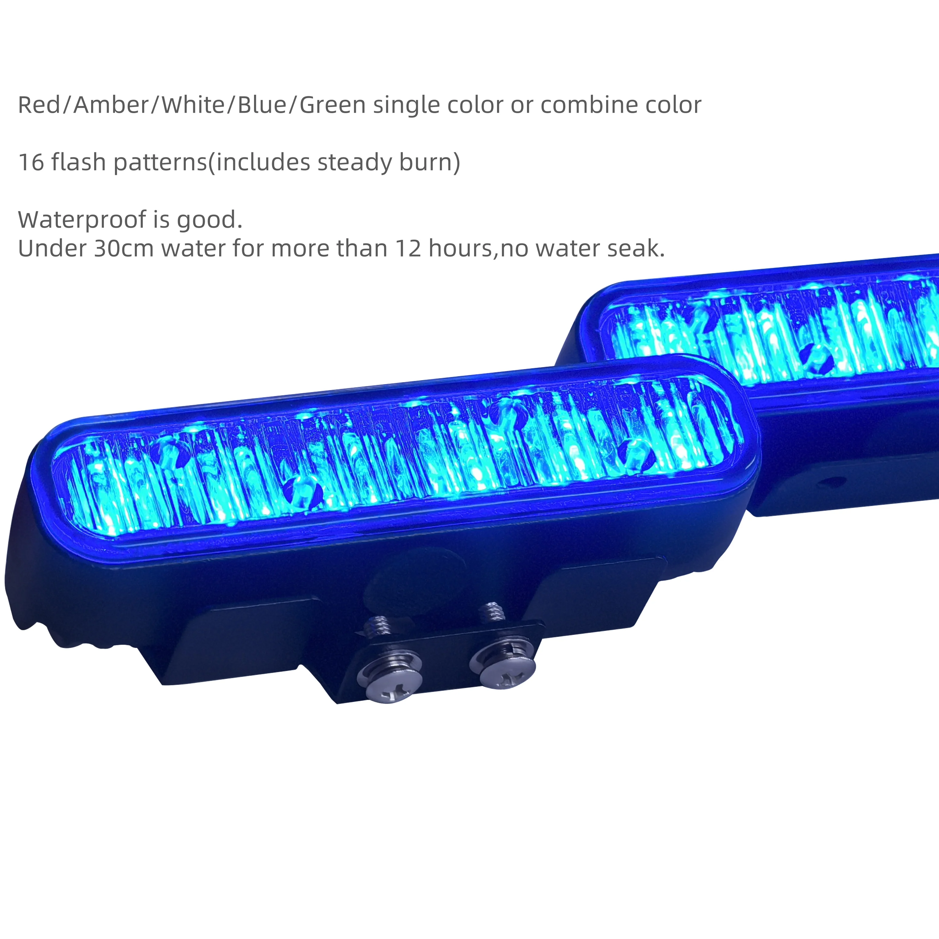 CE Approval Aluminium Flashing Strobe Lights 12-24V Retrofit Headlights for Cars Emergency Warning Light Bulb in stock