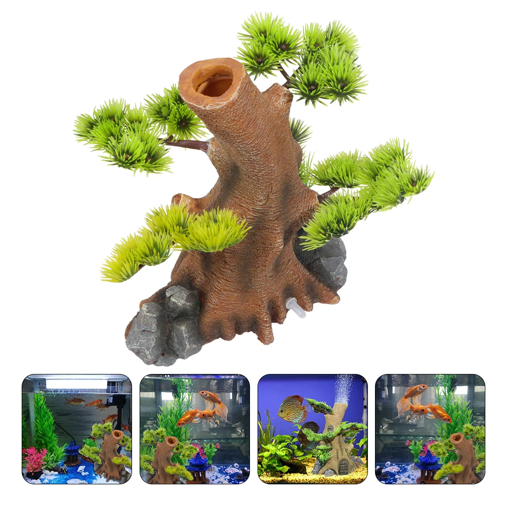 

Aquarium Resin Driftwood Root Durable Natural Style Fish Tank Decor Oxygen Bubble Aquarium Ornament Fish Tank Wood Root