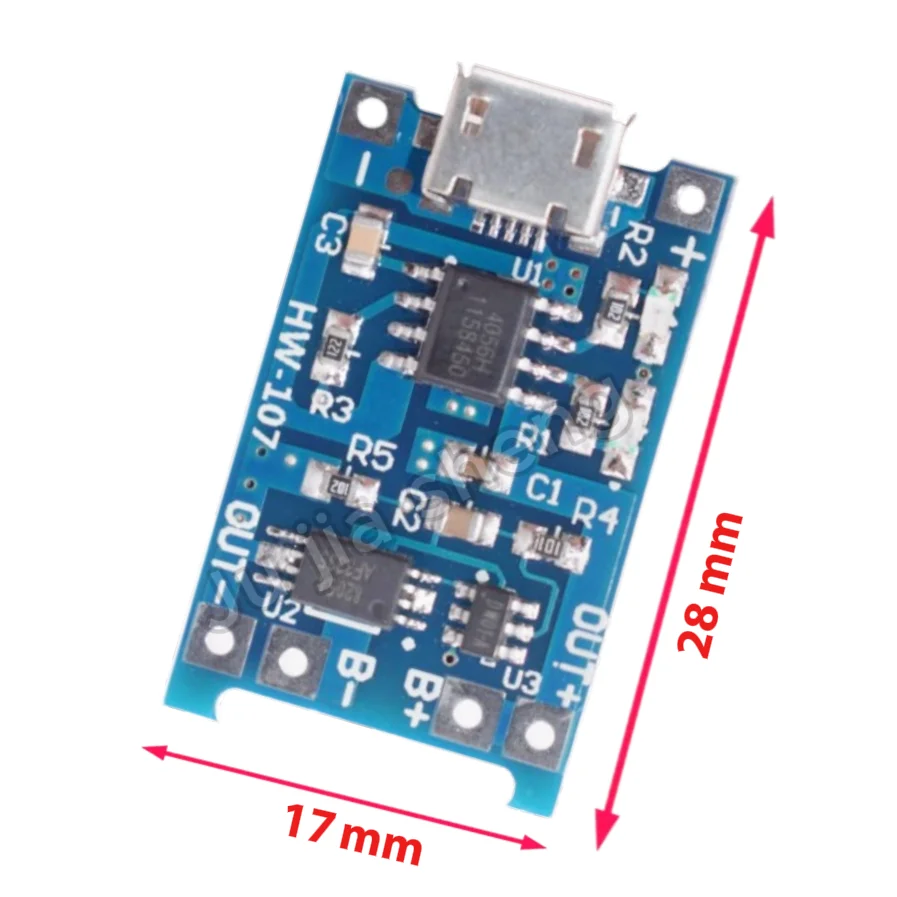 5-20 Stück TP4056 Typ-C Micro USB 18650 1A Lithium-Batterie Ladeplatine Modul Schnittstelle Ladeschutz 2-in-1