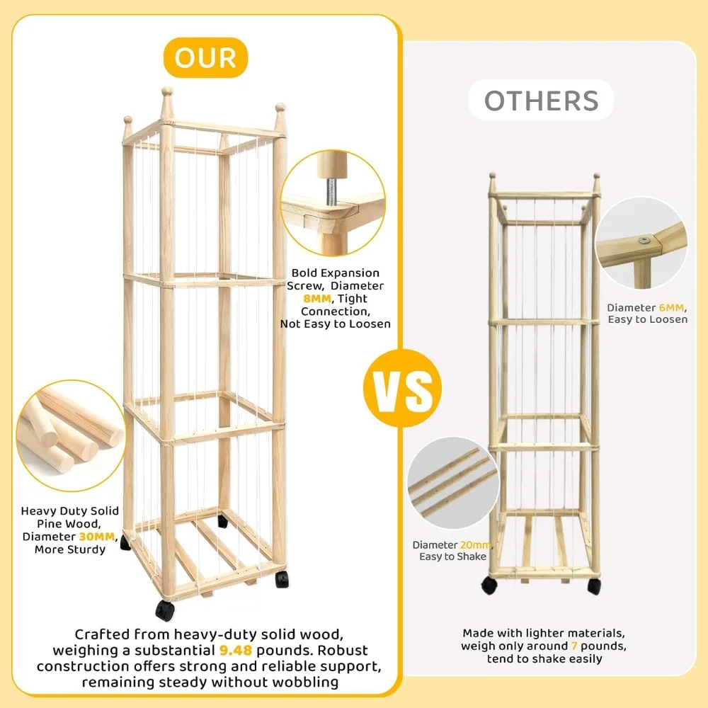منظم حيوانات محشو خشبي: تخزين لطيف على شكل حديقة الحيوان للألعاب القطيفة في الحضانة وغرف الأطفال الصغار وغرف اللعب #3