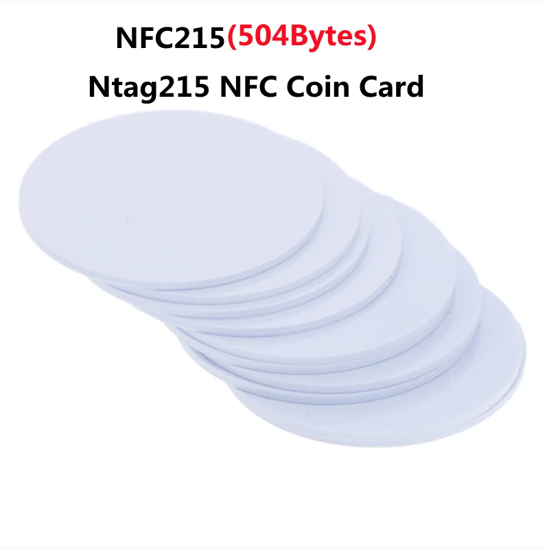 

10 шт. NTAG215 тег карты NFC может сценаривать Tagmo работает с переключателем доступен для всех мобильных телефонов NFC