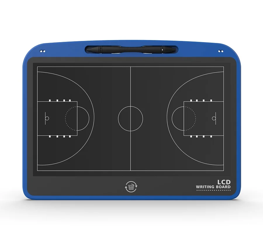 Tabela do treinamento do basquetebol para ensinar a ferramenta, painel do desenho do LCD