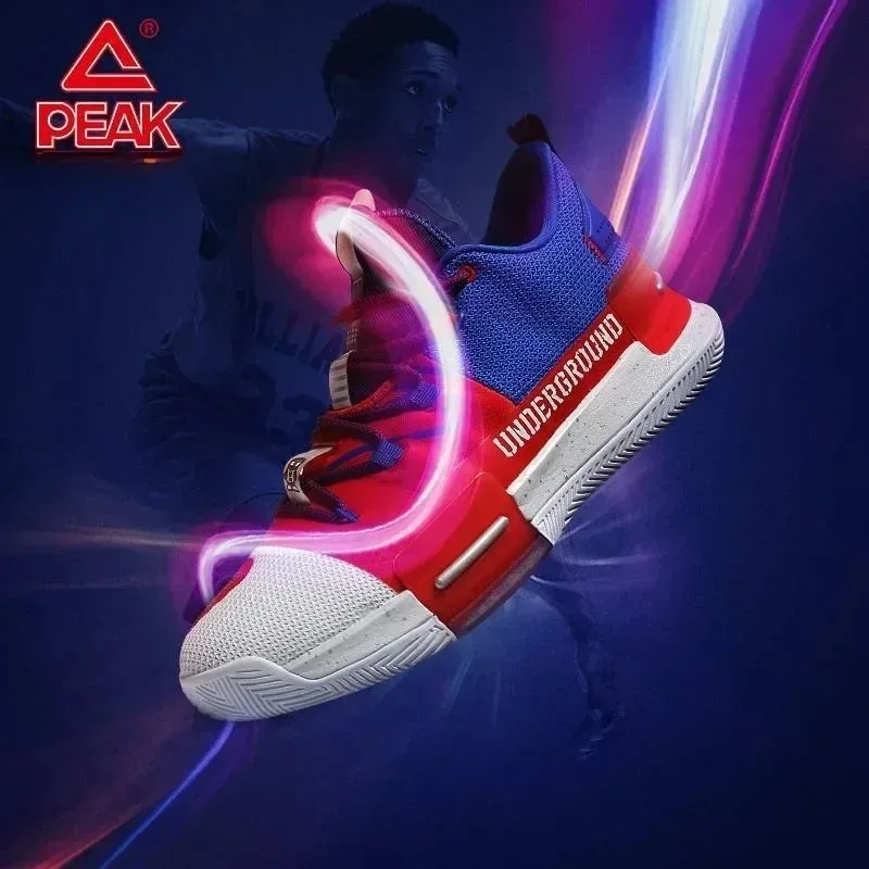 

PEAK TAICHI Color Matching Peak Basketball Shoes Men's Breathable Shock-absorbing Wear-resistant Sports Shoes for Men Sneakers