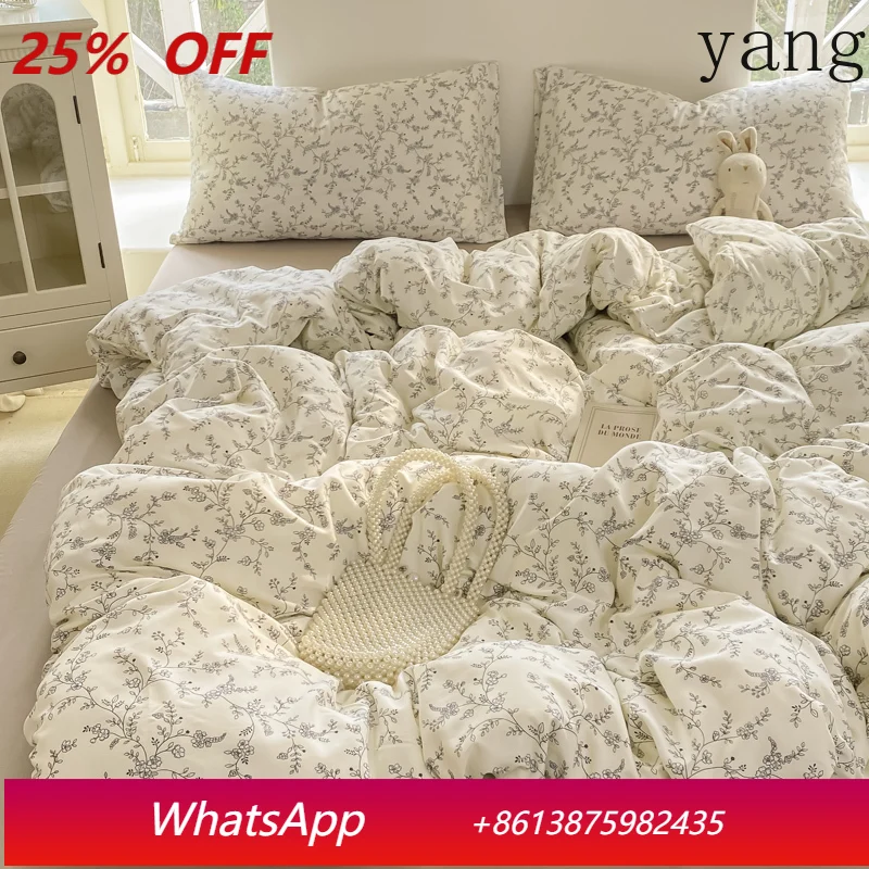 

Комплект постельного белья «Принцесса» с простым цветочным узором, для дома, размер Queen