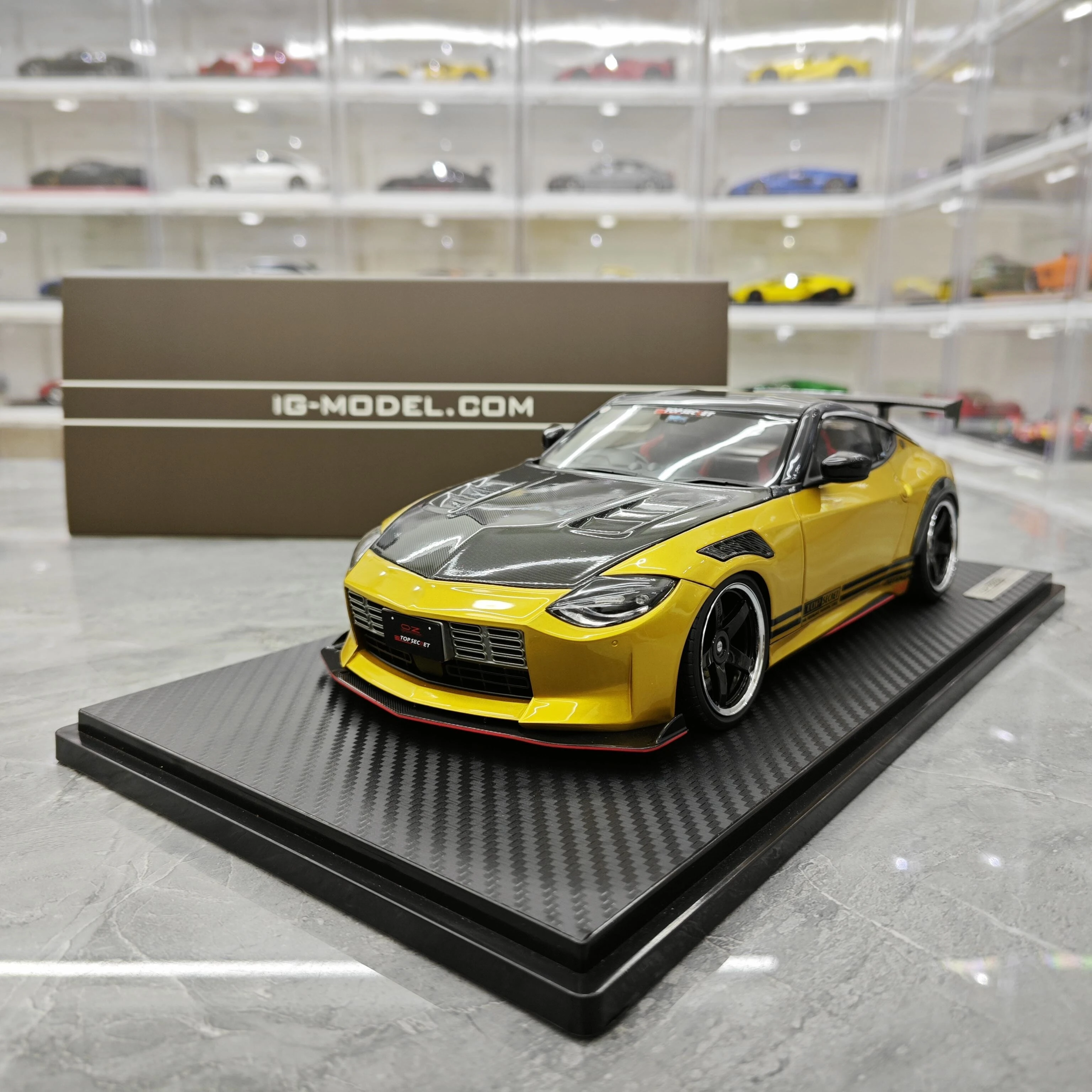 IG 1:18 TOP SECRET Fairlady Z RZ34 JDM Diecast Model Car Resin Limited edition Collection