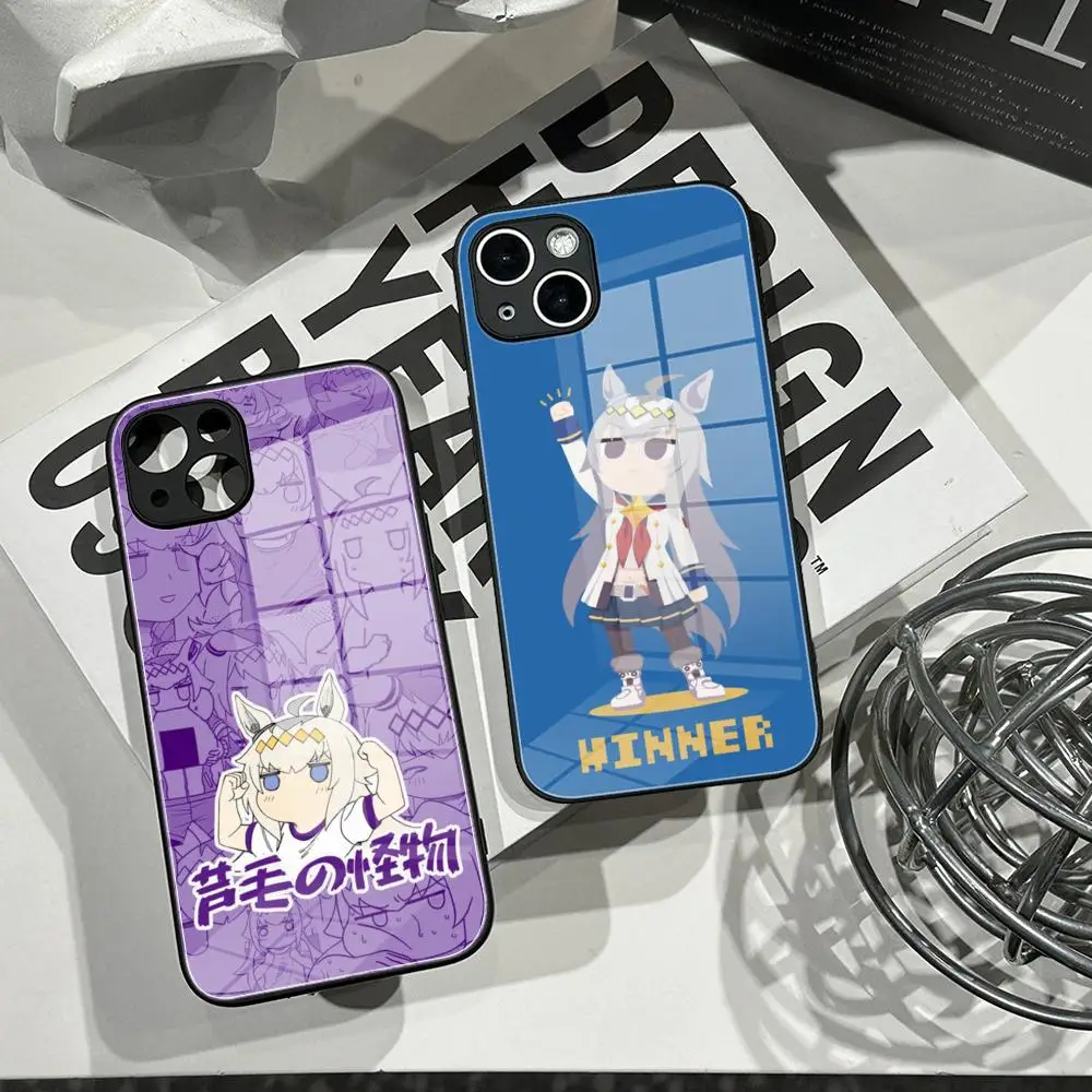 Casing Ponsel Uma Musume Pretty Derby Kaca Tempered UNTUK IPhone 15ProMAX 14 11 12 Pro 15 16 Plus 13 Pro MAX XR XS Cover