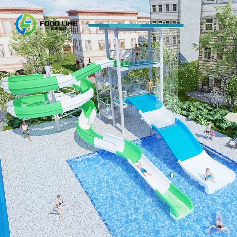 Adult Surfing Simulator Water Slide Customized Commercial Water Park Equipment For Resort And Amusement Park Business