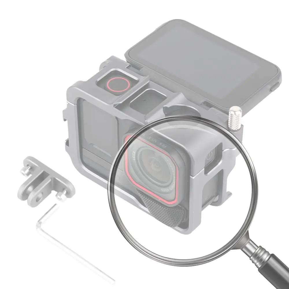 

Aluminum Frame Cage W/ Cold Shoe Metal Protective Case Camera Cage for Insta360 Ace Pro 2 for Insta360 Ace/Insta360 Ace Pro