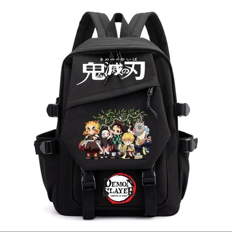 Kimetsu No Yaiba Backpack Teenarges Schoolbag Anime Demon Slayer Shoulder Laptop Travel Bags Boys Girls Fashion Mochila